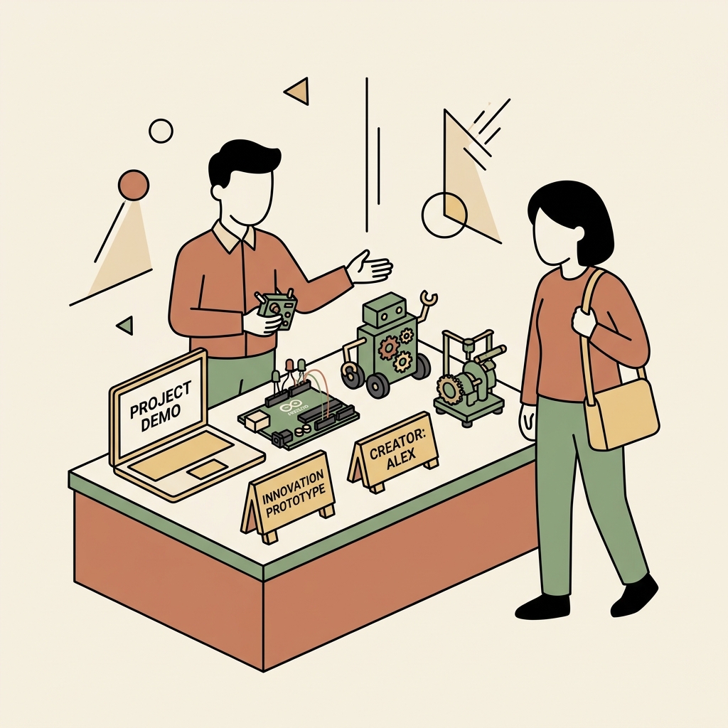 年轻创造者公开展示自己的作品